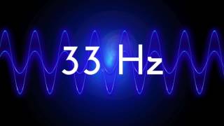 33 Hz clean sine wave BASS TEST TONE frequency [upl. by Araiet]