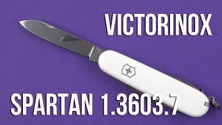 Распаковка Victorinox Spartan White 136037 [upl. by Ancel521]