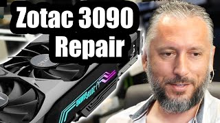 Zotac RTX 3090 Repair  Why It Broke After Travel [upl. by Kcirdde]