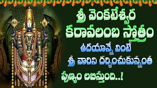 SrI VENKATESHWARA KARAVALAMBAM  Sri Venkatesa Karavalamba Stotram MSSubbulakshmi Telugu Bakthi [upl. by Makell]