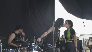 Juliet Simms w Andy Biersack  Not Broken Yet  Live 62815 Vans Warped Tour [upl. by Cornia448]