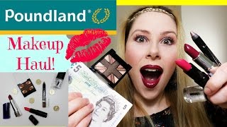 FIVE RIMMEL MAKEUP Products for a FIVER Poundland HAUL [upl. by Crescint]