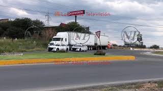 MOVILIZA GUARDIA NACIONAL EN EL NOD0 VIAL P0R ASEGURAMIENTO DE TRAILER [upl. by Raney]