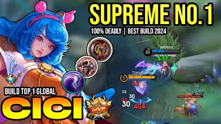 CICI BEST BUILD 2024  BUILD TOP GLOBAL CICI GAMEPLAY  MOBILE LEGENDS✓ [upl. by Zeena684]