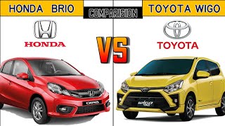 2022 Honda Brio vs 2022 Toyota Wigo Engine Specification amp Features Comparison [upl. by Weinrich]