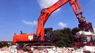 Hitachi ZX 290 LCN mit Betonschere [upl. by Ecinna]