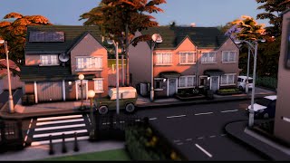 BRITSH NEW BUILD SITE  NEIGHBOURHOOD  NO CC  The Sims 4 Speed Build [upl. by Patterman]