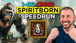 Season 6 Spiritborn Speedrun  Gorilla amp Eagle Slammer  Diablo 4 Vessel of Hatred [upl. by Hteazile]