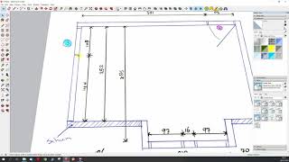 Hanni Handig met SketchUp  Een plattegrond maken in SketchUp vanaf een handmatige schets [upl. by Ayar]