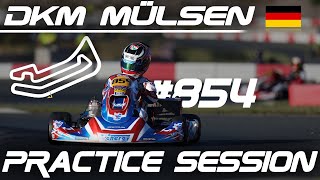 DKM Mülsen IAME X30 Senior 4K 50FPS  Free Practice  DJI OSMO Action 4 [upl. by Cristen]