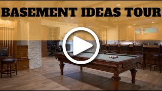 Finished Basement WalkThrough Ideas Tour [upl. by Myrtice]