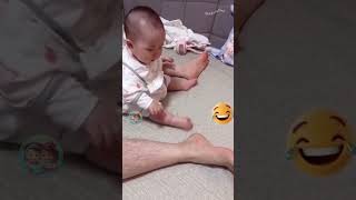 Dads in miniatures 😂 No DNA test needed familyfun dadandbaby funnybaby funny couplegoals [upl. by Naima]