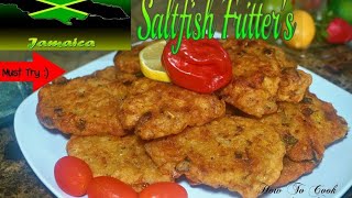 HOW TO MAKE JAMAICAN SALTFISH FRITTERS RIGHT THE FIRST TIME [upl. by Itin]