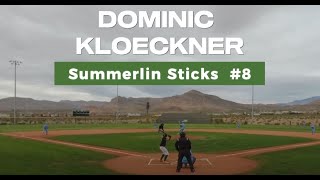 Dominic Kloeckner  Summerlin Sticks 8  Hitting PG NIT Spring Series Las Vegas NV 2024 [upl. by Acirdna429]