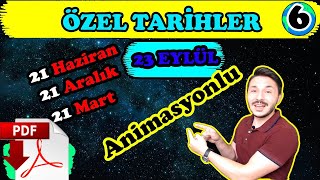 Eksen eğikliği ÖZEL TARİHLER coğrafya animasyon ekinoks tarihleri  9sınıf coğrafya TYT 📂PDF [upl. by Caralie402]