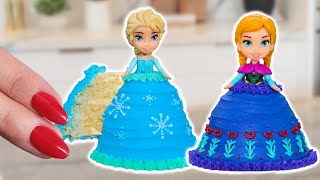 How To Make TINY Disney Sister Princess CAKES  Nerdy Nummies  Fun TINY FOOD [upl. by Marsh]