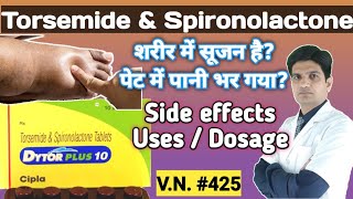 Torsemide amp spironolactone tablets dytor plus 10  Dytor plus 10  Dytor plus 10 uses in hindi [upl. by Garaway]