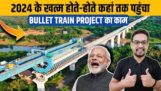 Bullet Train Project Latest Progress Update By The End Of 2024  Bullet Train In India [upl. by Kcirej474]