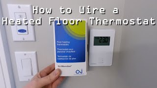 Wiring an in floor heat thermostat [upl. by Daukas]