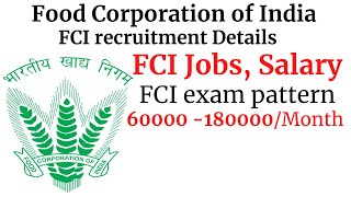 Food corporation of India jobs  FCI recruitment [upl. by Naginnarb]