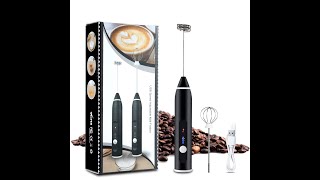 Kitdine USB Rechargeable 3Speed Handheld Milk Frother [upl. by Renckens26]