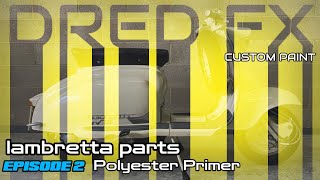 Spraying Polyester Primer [upl. by Aniretake]