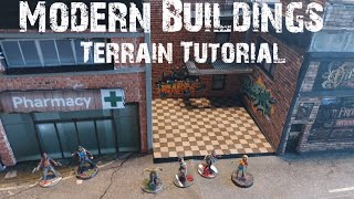 HOW TO MAKE Buildings for Modern wargames Terrain Tutorial  VERY EASY [upl. by Koralie]