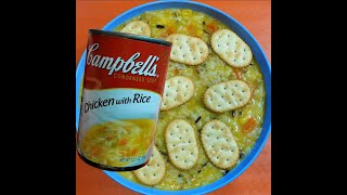 eat Town House Crackers with Campbells Chicken With Rice Soup [upl. by Puglia]