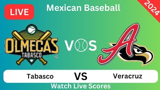 Olmecas de Tabasco Vs El Águila de Veracruz Resultados del partido de béisbol en vivo hoy  2024 [upl. by Alletnahs]