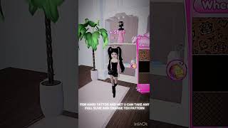 Tutorial for tattoos and fishnets in dti roblox dresstoimpress tutorial [upl. by Ludlow]