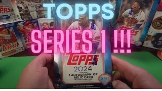 NEW RELEASE 2024 Topps Series 1 Baseball Hobby BOX  CARDS LOOKS GREAT [upl. by Boeschen]