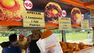 Philippines Street Food  Empanada [upl. by Marjorie]