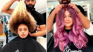 INCREÍBLES TRANSFORMACIONES DE CABELLO 2019  ANTES Y DESPUÉS [upl. by Bohlin]