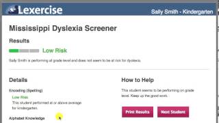 Mississippi Dyslexia Screener Explanatory VideoLexercise [upl. by Oirram632]