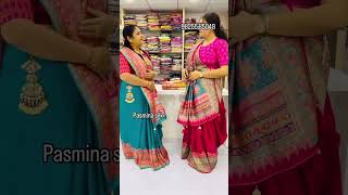 Pashmina silk saree  silk saree  new design saree  latest saree  trending saree [upl. by Percival]