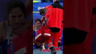 Eléni Klaoudia Polak Injured😭I Womens Pole Vault [upl. by Ateloiv]