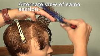 FREE HAIRDRESSING LESSON How to layer bangs [upl. by Annnora]