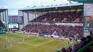 INSANE Lawrence Shankland goal and celebrations  Hibs v Hearts [upl. by Muns]