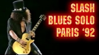 Slash – Creamy Blues Solo  Guns N’Roses Concert in Paris 1992 [upl. by Onilatac]