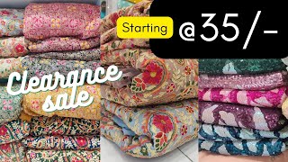 Clearance sale  Wholesale Fabrics shop  Marwa Fabrics  Wholesale clothingHyderabadSpecial offer [upl. by Ynaffat89]