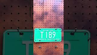 License plate of the day November 13 2024 licenseplate northwestterritories northpole [upl. by Alegna]