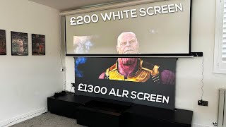 Projector White Screen vs ALR Screen  YOU NEED TO KNOW THIS [upl. by Korenblat]