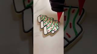 Who’s ready for some sweet holiday treats 🤍🎄christmastree cookiedecorating tree littledebbie [upl. by Madson]