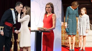 World Unique Princess Letizia Leonor And Infanta Sofia Of Spain Romantic Couple Photo Collection [upl. by Nevetse]