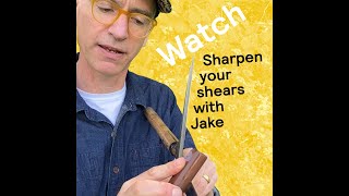 Shear Sharpening Demonstration with Jake Hobson Niwaki [upl. by Lanam]