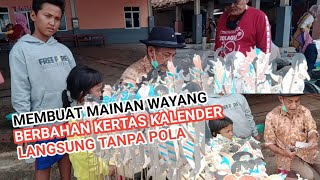 Cara Membuat Mainan Wayang dari Kertas Bekas Tanpa Pola [upl. by Aihselat92]