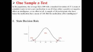 One Sample zTest [upl. by Esineg]