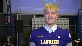 Taylor Elgersmas interview after being named MVP in OUA football [upl. by Annehsat]