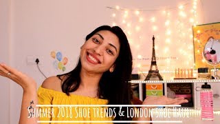 Summer 2018 Shoes Trends  LONDON Shoe HAUL  How to Style Flats [upl. by Ole819]