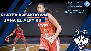 UConn Womens Basketball Player Breakdowns Jana El Alfy [upl. by Dreddy]